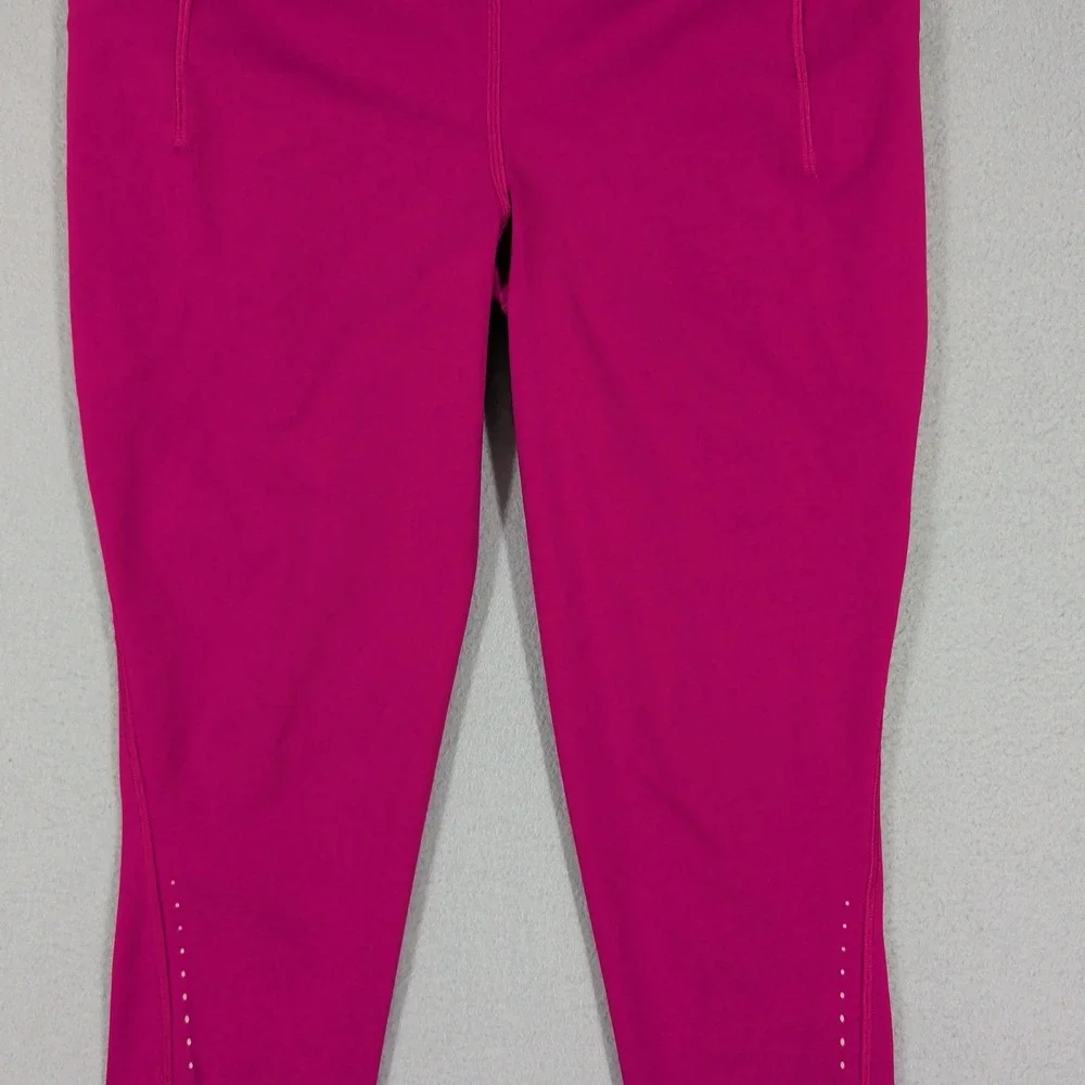 Lululemon Leggings Women 8‎ Pink Speed Up Crop Yoga Running Athletic Activewear